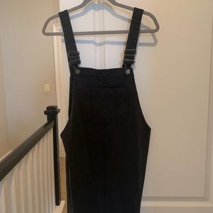 Denim overall dress